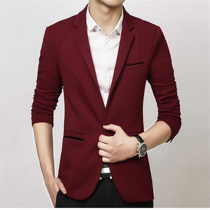 Maroon Casual Blazer