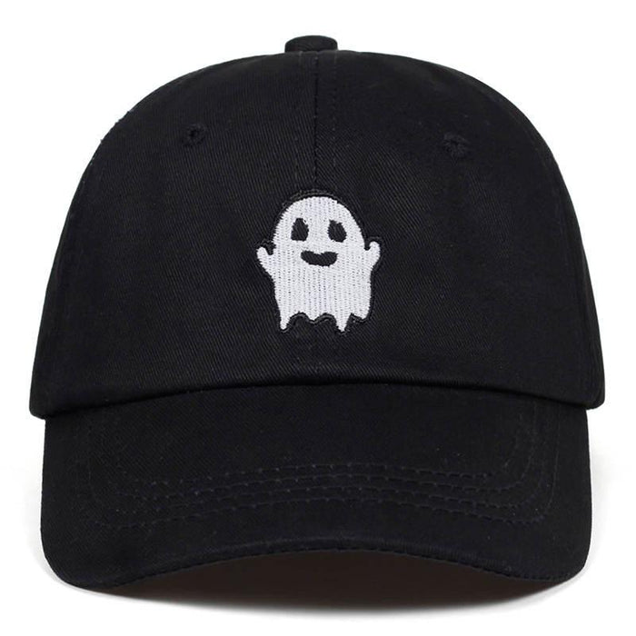 Black Friendly Ghost Cap