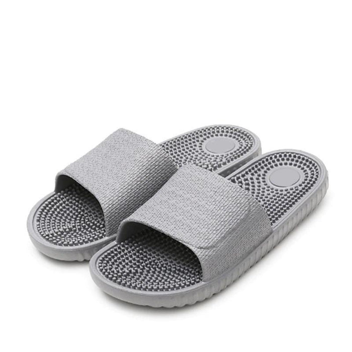 Men's Grey Lounge Slides