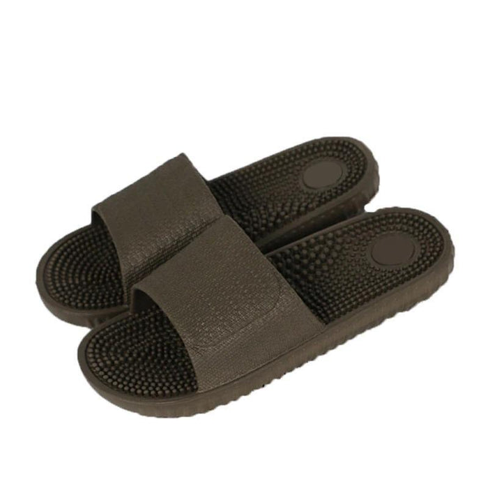 Men's Brown Lounge Slides