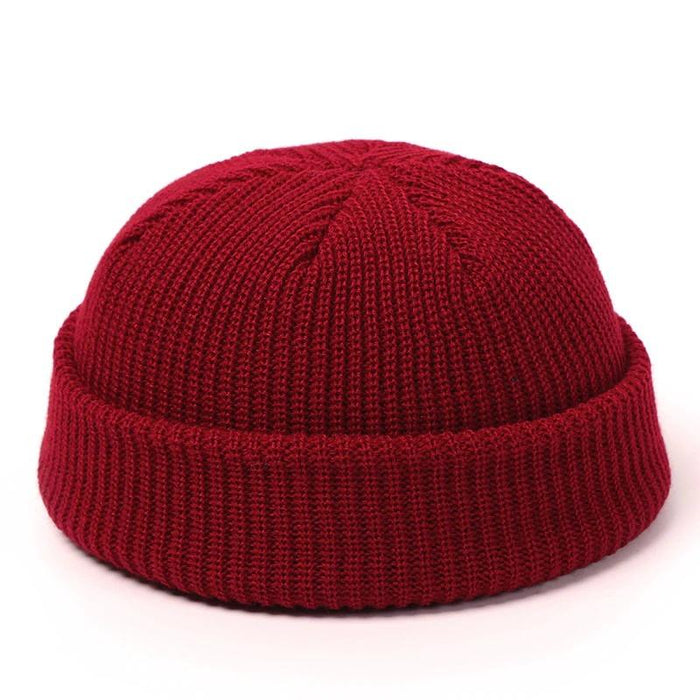 Maroon Skull Beanie