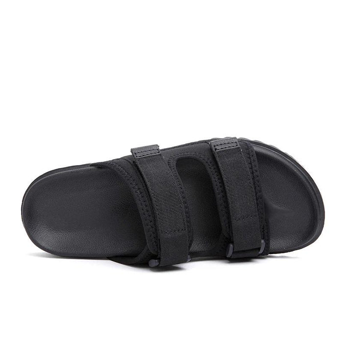 Men's Black Double Strap Street Sandal