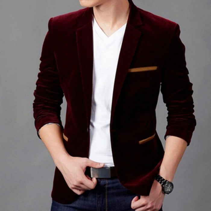 Men's Maroon Arnold Blazer