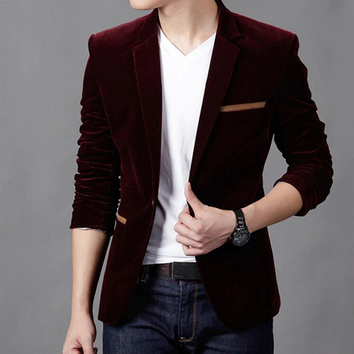 Men's Maroon Arnold Blazer