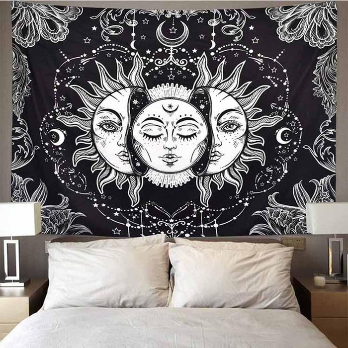 Celestial Black Dios Tapestry