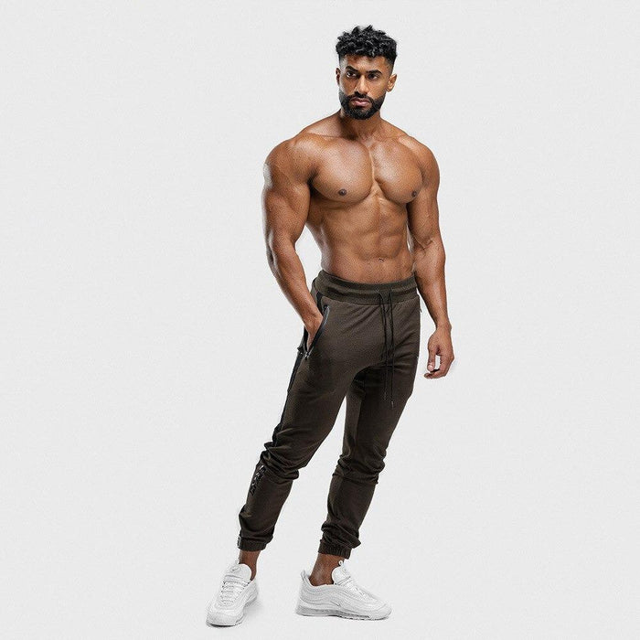 Dark Brown Track Joggers