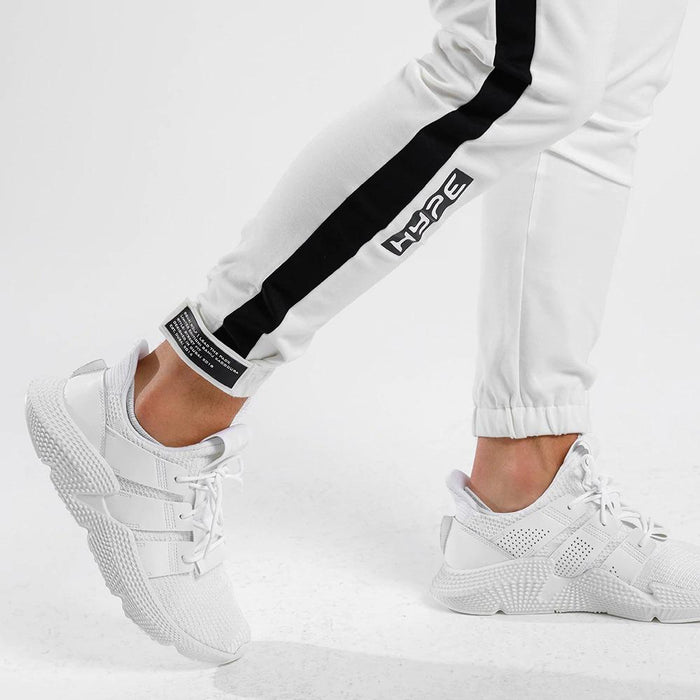 White Track Joggers