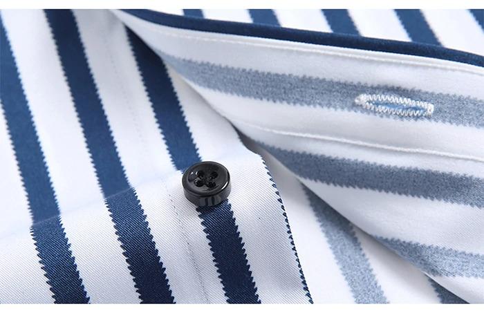 Men's White Striped Dress Shirt