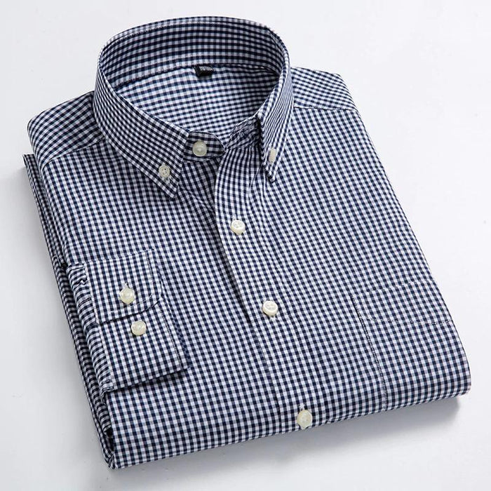 Men's Dark Blue Allen Dress Shirt