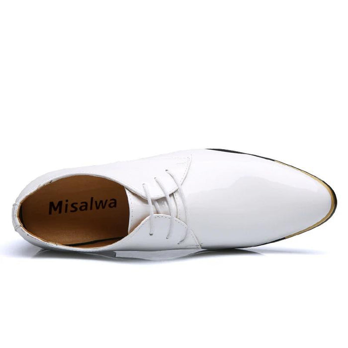 Men's White Derby Shoe