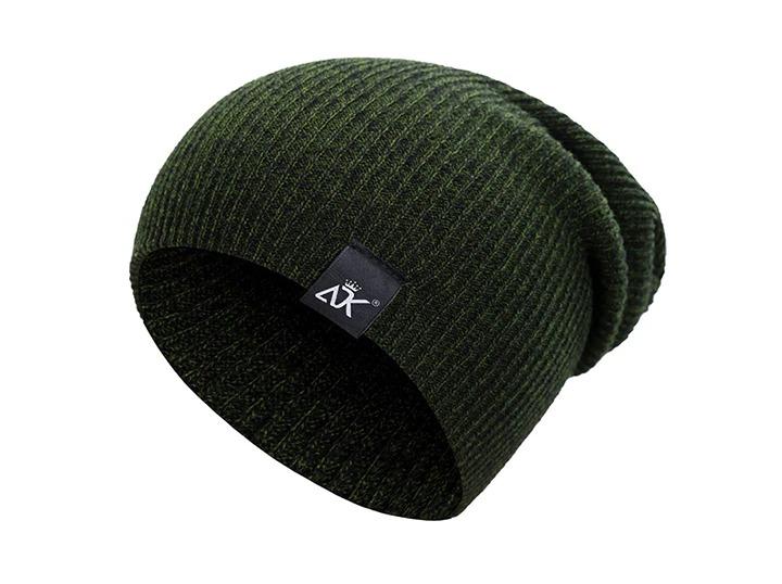 Dark Green Slope Beanie