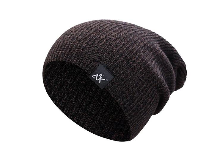 Dark Brown Slope Beanie