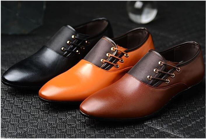 Men's Black Cognac Shoe