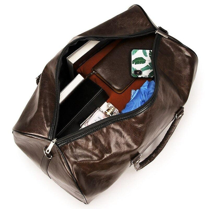 Men's Brown Leather Money Bag