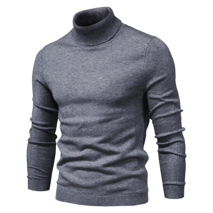 Dark Grey Tailored Turtle Neck