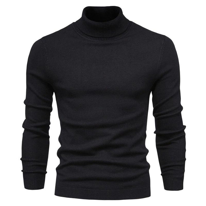 Black Tailored Turtle Neck