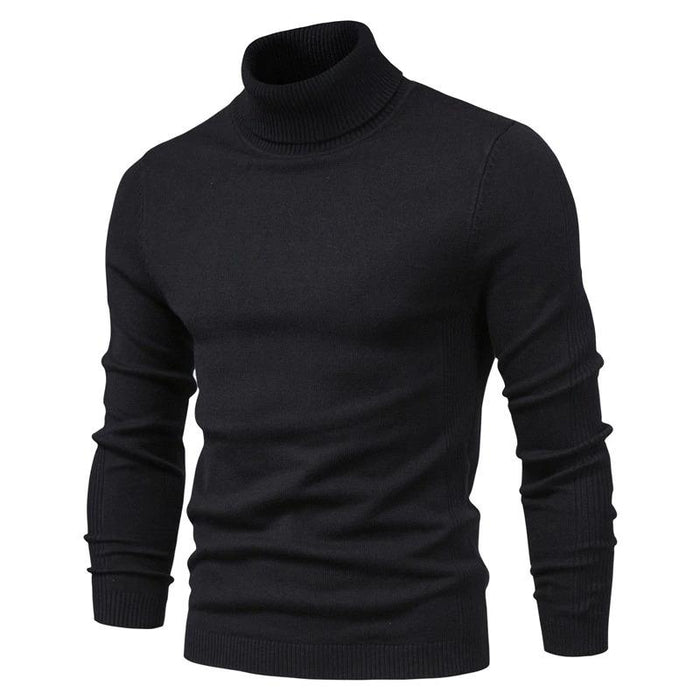 Black Tailored Turtle Neck