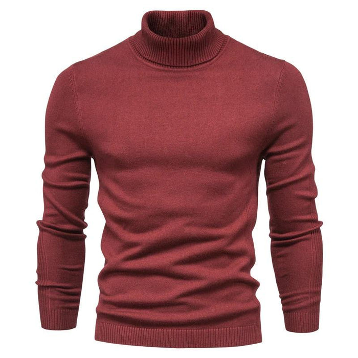 Red Tailored Turtle Neck