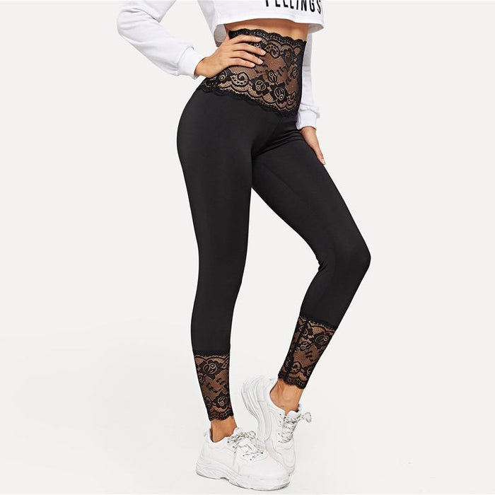 Kailey Sheer High Waist Leggings