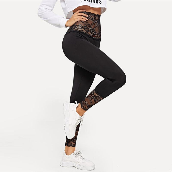 Kailey Sheer High Waist Leggings