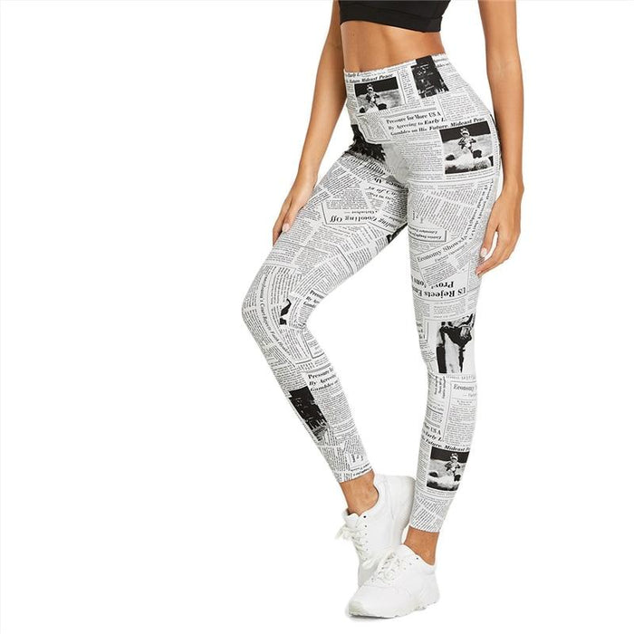 Estrella Newspaper Leggings