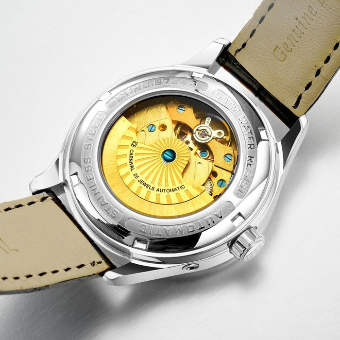 Edward Mechanical Watch - Gold Blue