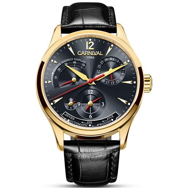 Edward Mechanical Watch - Gold Black