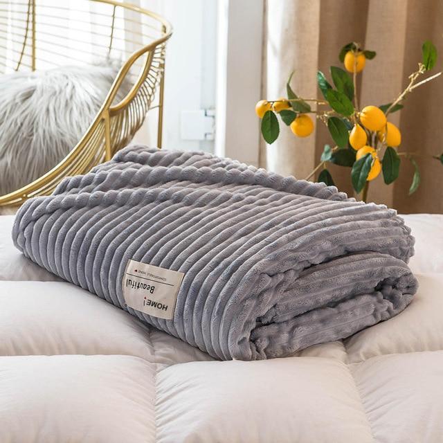 Grey Premium Microfiber Blanket