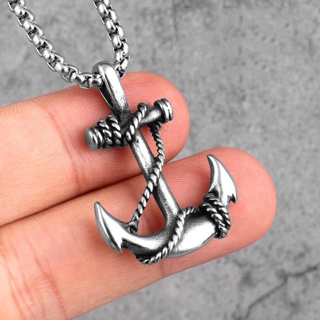 Anchors Away Necklace - Silver