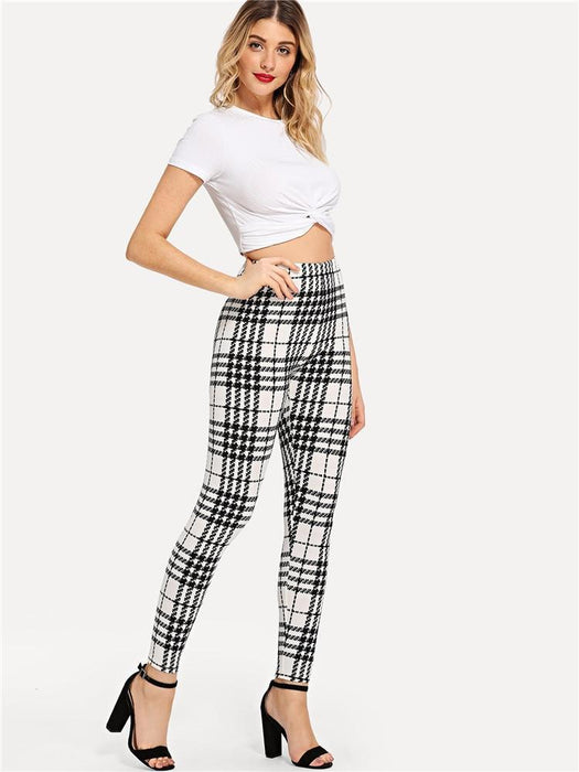 Teresa Office Plaid Leggings