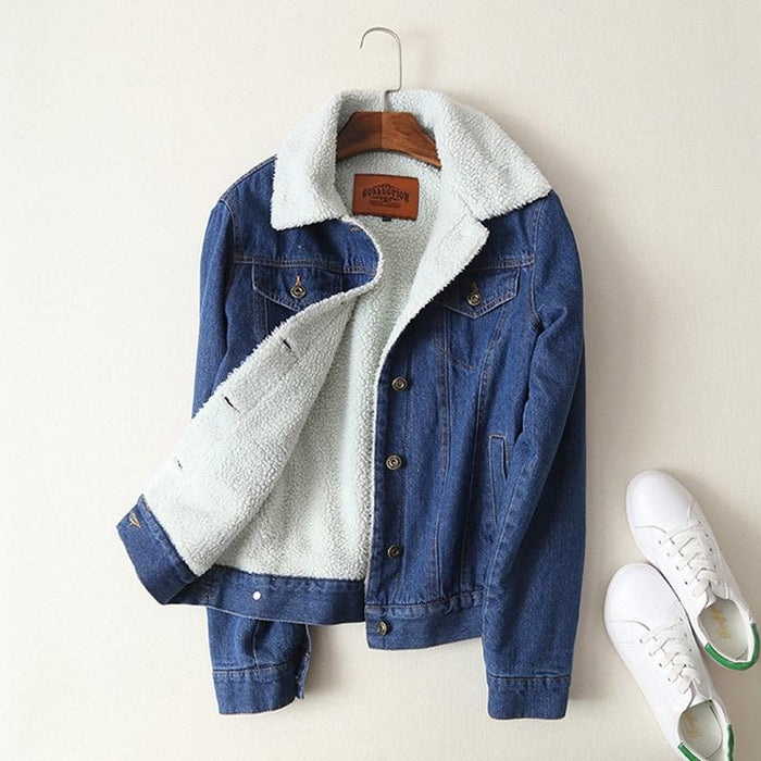 Alma Fleece-Lined Denim Jacket