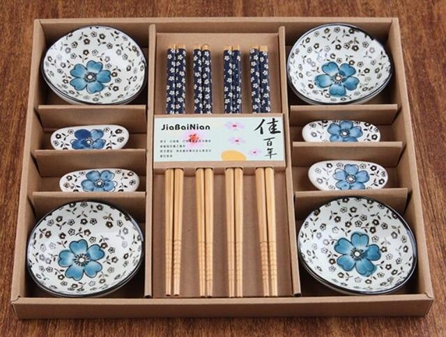 Cherry Blossoms Japanese Dinner Set (12 Pieces)