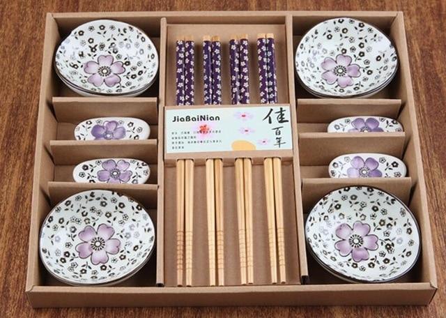 Cherry Blossoms Japanese Dinner Set (12 Pieces)