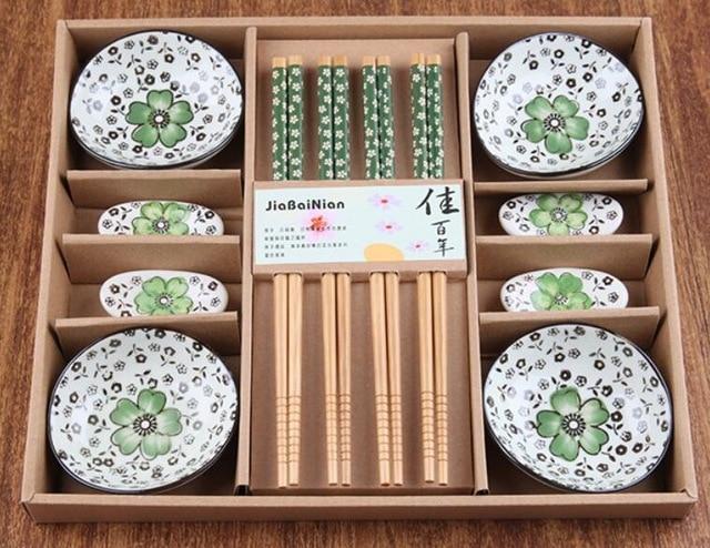 Cherry Blossoms Japanese Dinner Set (12 Pieces)