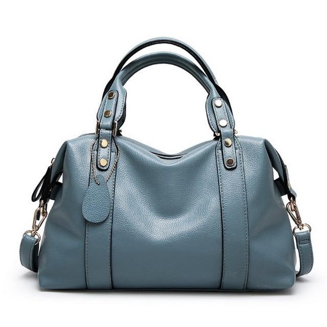 Alaia Handbag - Blue Gray