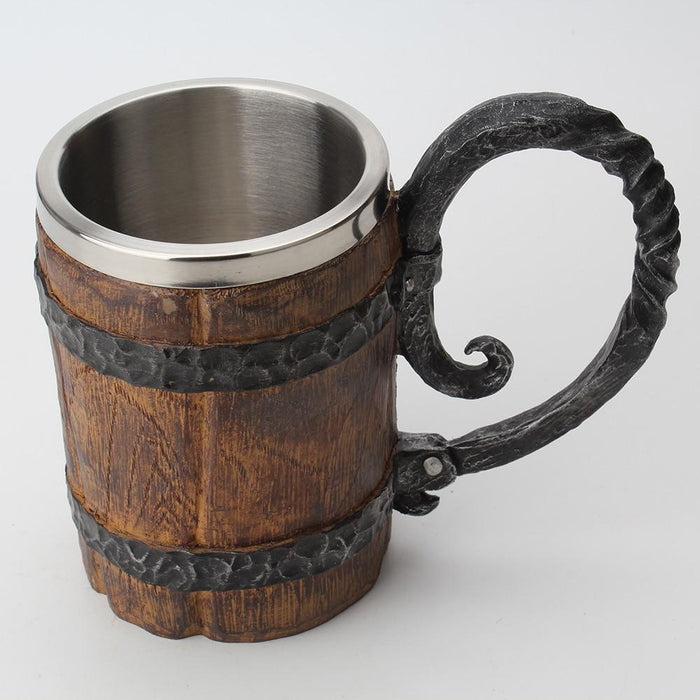 Wooden Barrel Mug