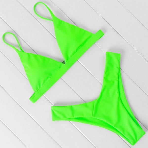 Amina Bikini Set - Neon Green