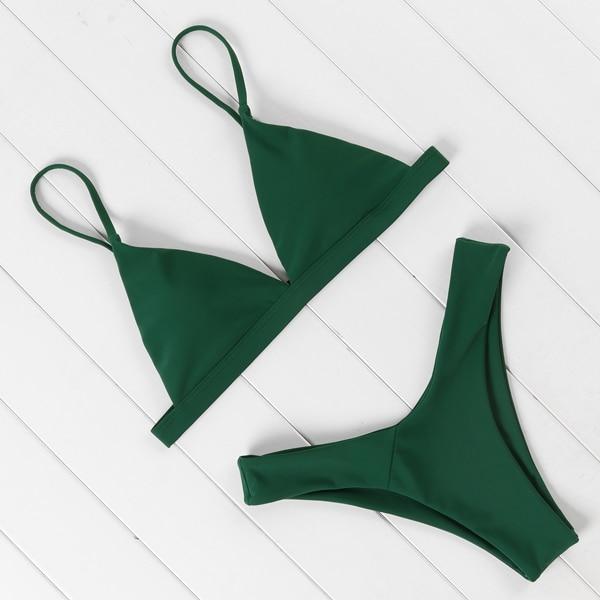 Amina Bikini Set - Forest Green