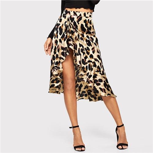 Ainhoa Leopard Print Mini Skirt