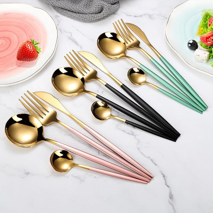 4 Piece Stainless Steel Silverware Set