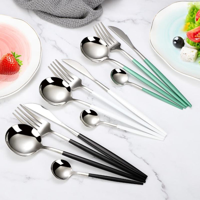 4 Piece Stainless Steel Silverware Set