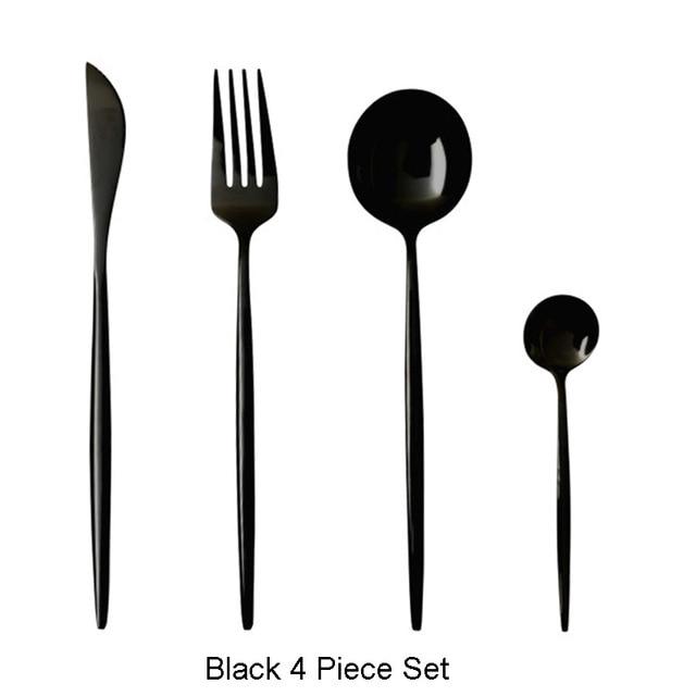 4 Piece Stainless Steel Silverware Set