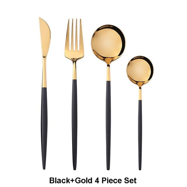 4 Piece Stainless Steel Silverware Set