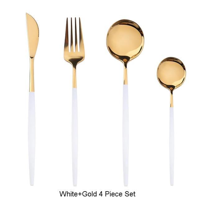 4 Piece Stainless Steel Silverware Set