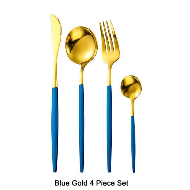 4 Piece Stainless Steel Silverware Set