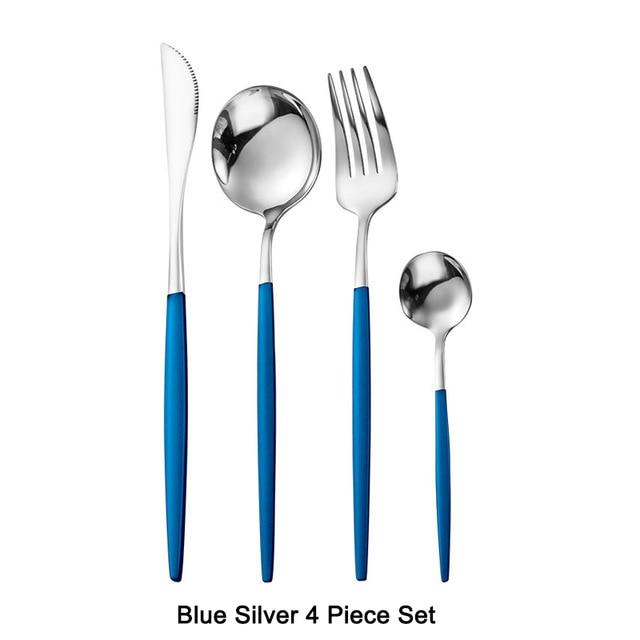 4 Piece Stainless Steel Silverware Set