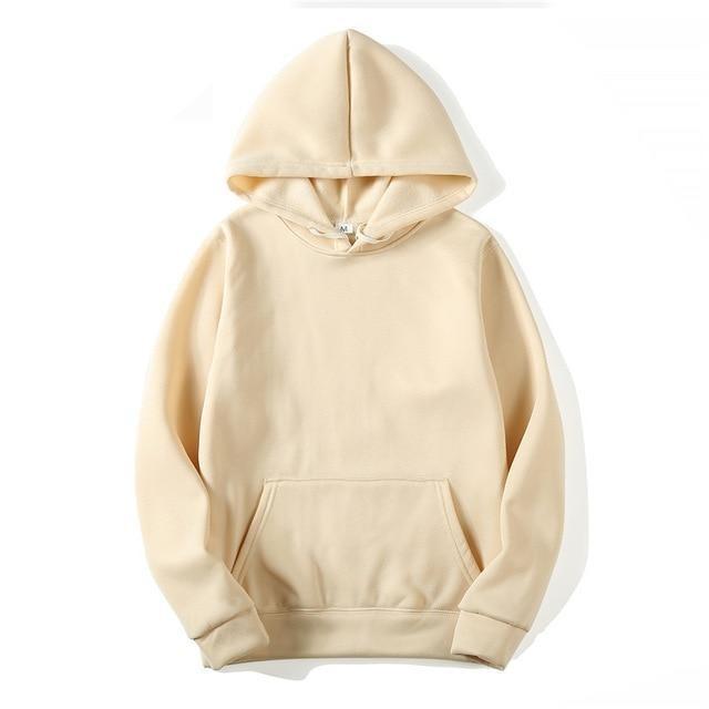 Beige Canvas Hoodie