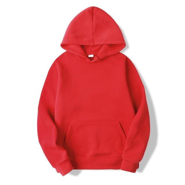 Red Canvas Hoodie