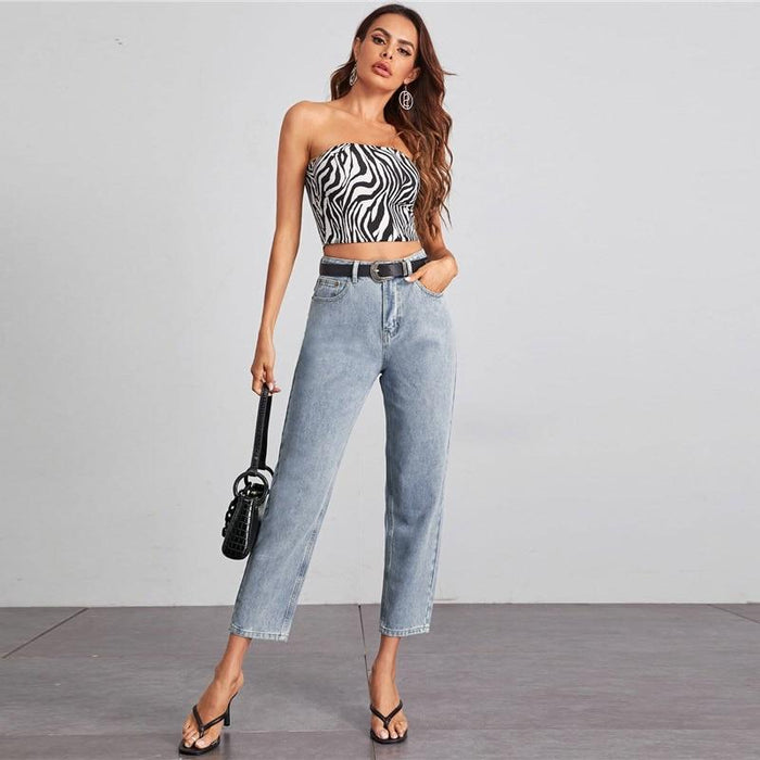 Charli Boyfriend Jeans - Gray