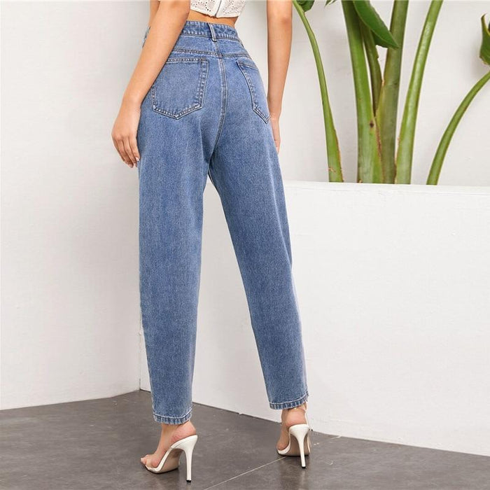 Charli Boyfriend Jeans - Blue